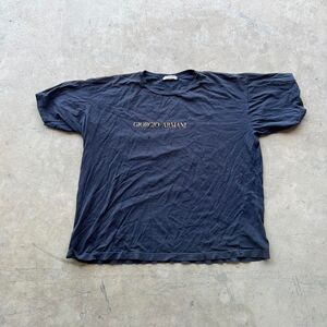Georgio Armani Spell out distressed tee Mens size L
